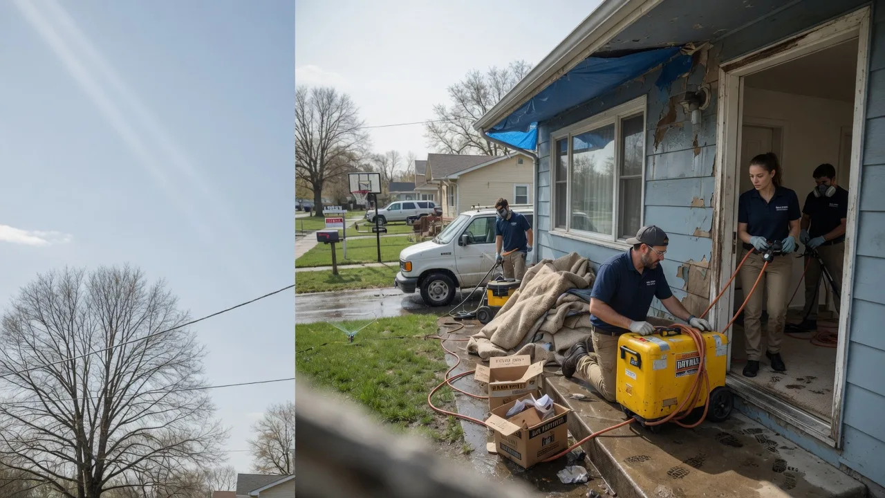 Basement Flood Cleanup in Hoople, ND near me